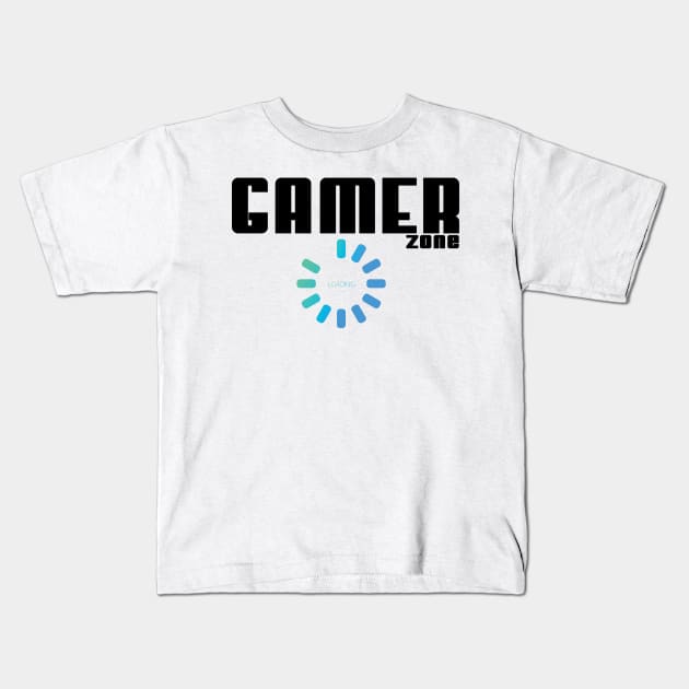 Gamer Zone Loading Kids T-Shirt by busines_night